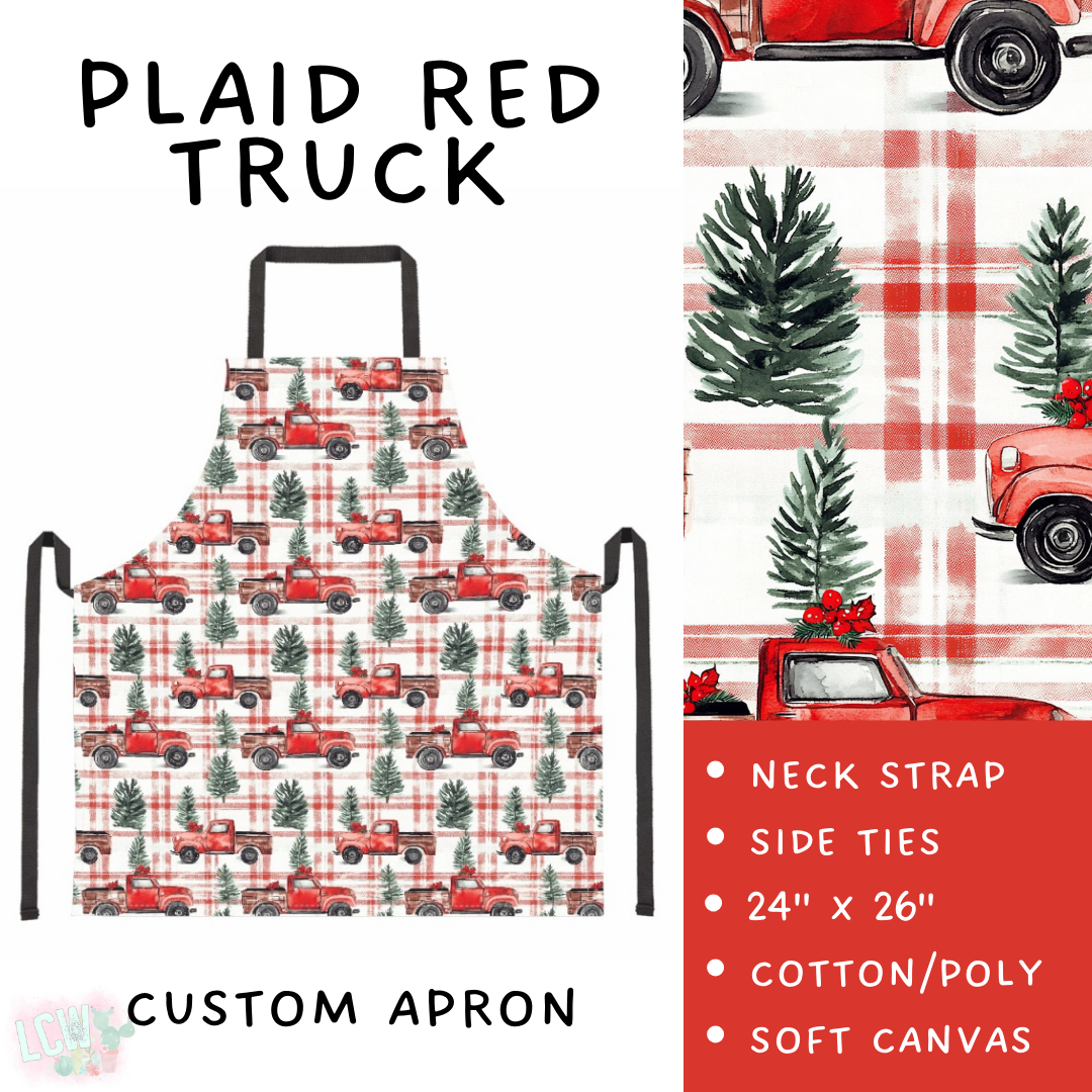 Batch #416 - Baking Spirits Bright 2 - Closes 9/19 - ETA early Nov - Plaid Red Truck Apron
