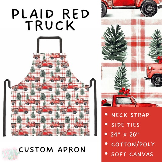 Batch #416 - Baking Spirits Bright 2 - Closes 9/19 - ETA early Nov - Plaid Red Truck Apron