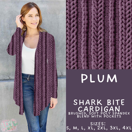 Batch #596 - Sweater Weather - Closes 10/9 - ETA early Dec - Plum Cardigan