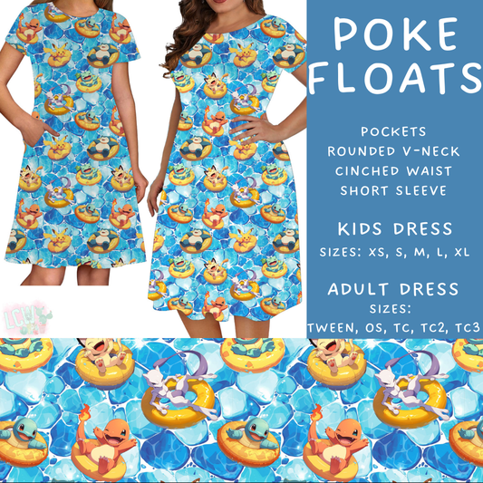 Batch #339 - Character Summer - Closes 5/15 - ETA mid July - Poke Floats Adult & Kids Dresses