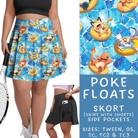 Batch #339 - Character Summer - Closes 5/15 - ETA mid July - Poke Floats Skort