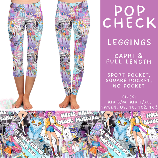 Batch #508 - February Request Run - Closes 3/25 - ETA late May - Pop Check Full and Capri Length Leggings