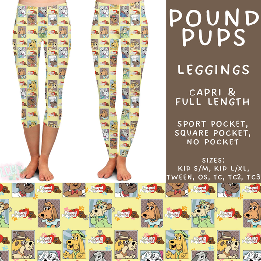 Batch #589 - August Request Run - Closes 9/23 - ETA mid/late Nov - Pound Pups Full and Capri Length Leggings