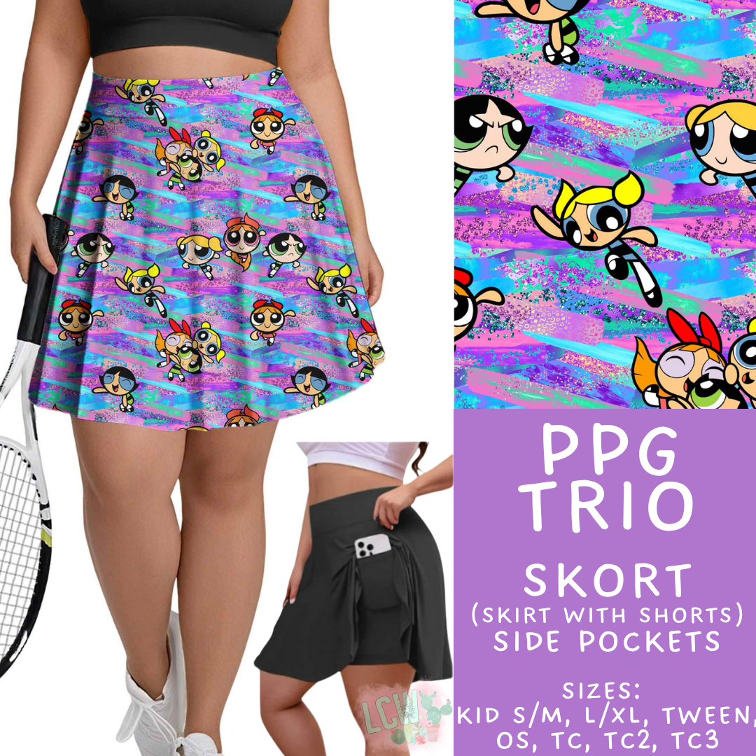 Batch #544 - Cool Characters 16 - Closes 6/17 - ETA mid August - PPG Trio Skort