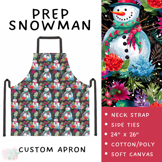 Batch #416 - Baking Spirits Bright 2 - Closes 9/19 - ETA early Nov - Prep Snowman Apron