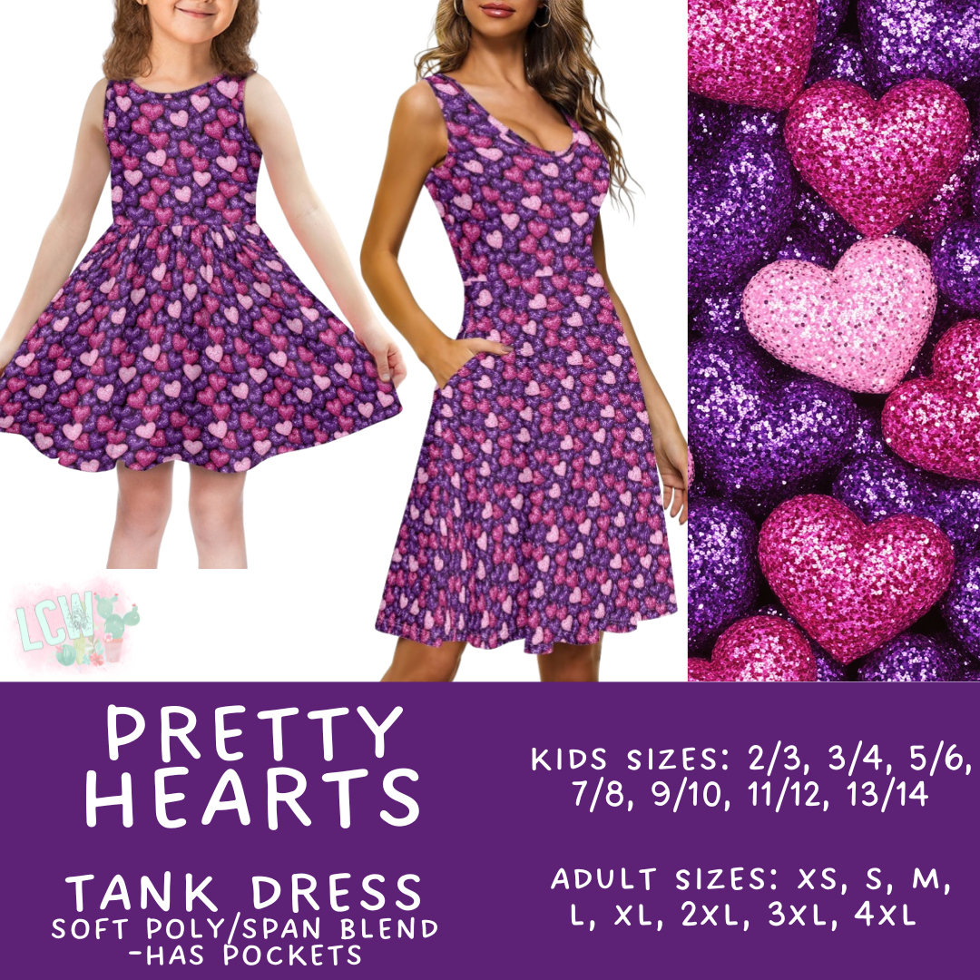 Batch #452 - Mom & Me Love - Closes 11/21 - ETA early Jan - Pretty Hearts Women's & Girl's Tank Dress