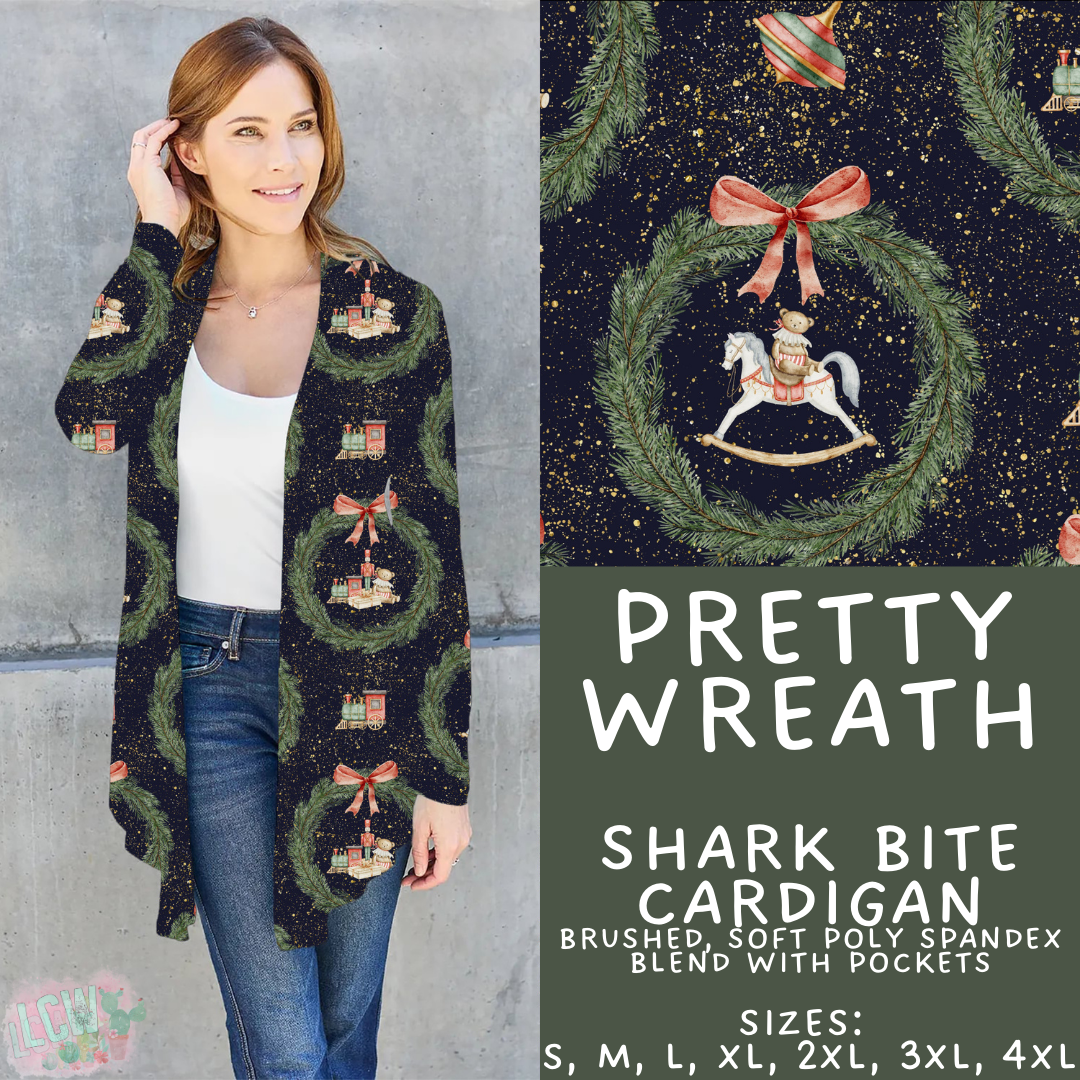 Batch #424 - Jingle All The Way - Closes 10/3 - ETA mid/late Nov - Pretty Wreath Cardigan