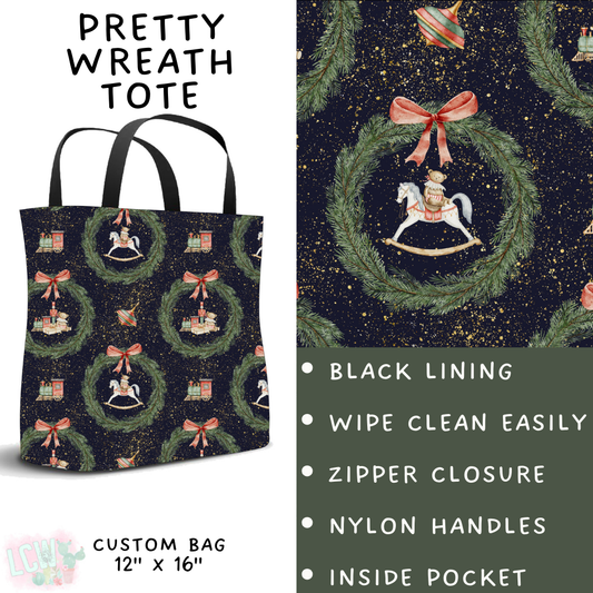 Batch #424 - Jingle All The Way - Closes 10/3 - ETA mid/late Nov - Pretty Wreath Tote