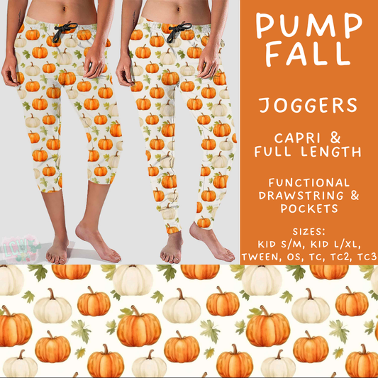Batch #574 - HalloThanksMas - Closes 8/24 - ETA mid/late October - Pump Fall Full and Capri Length Joggers