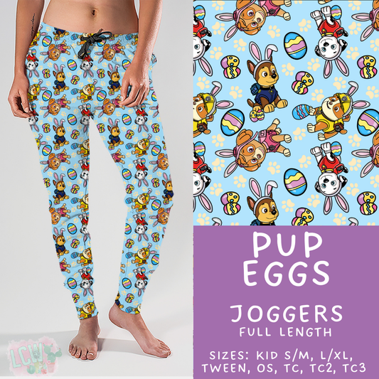 Batch #477 - Magical Character Easter - Closes 1/12 ETA - Early March - Pup Eggs Joggers