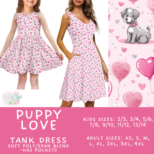 Batch #452 - Mom & Me Love - Closes 11/21 - ETA early Jan - Puppy Love Women's & Girl's Tank Dress