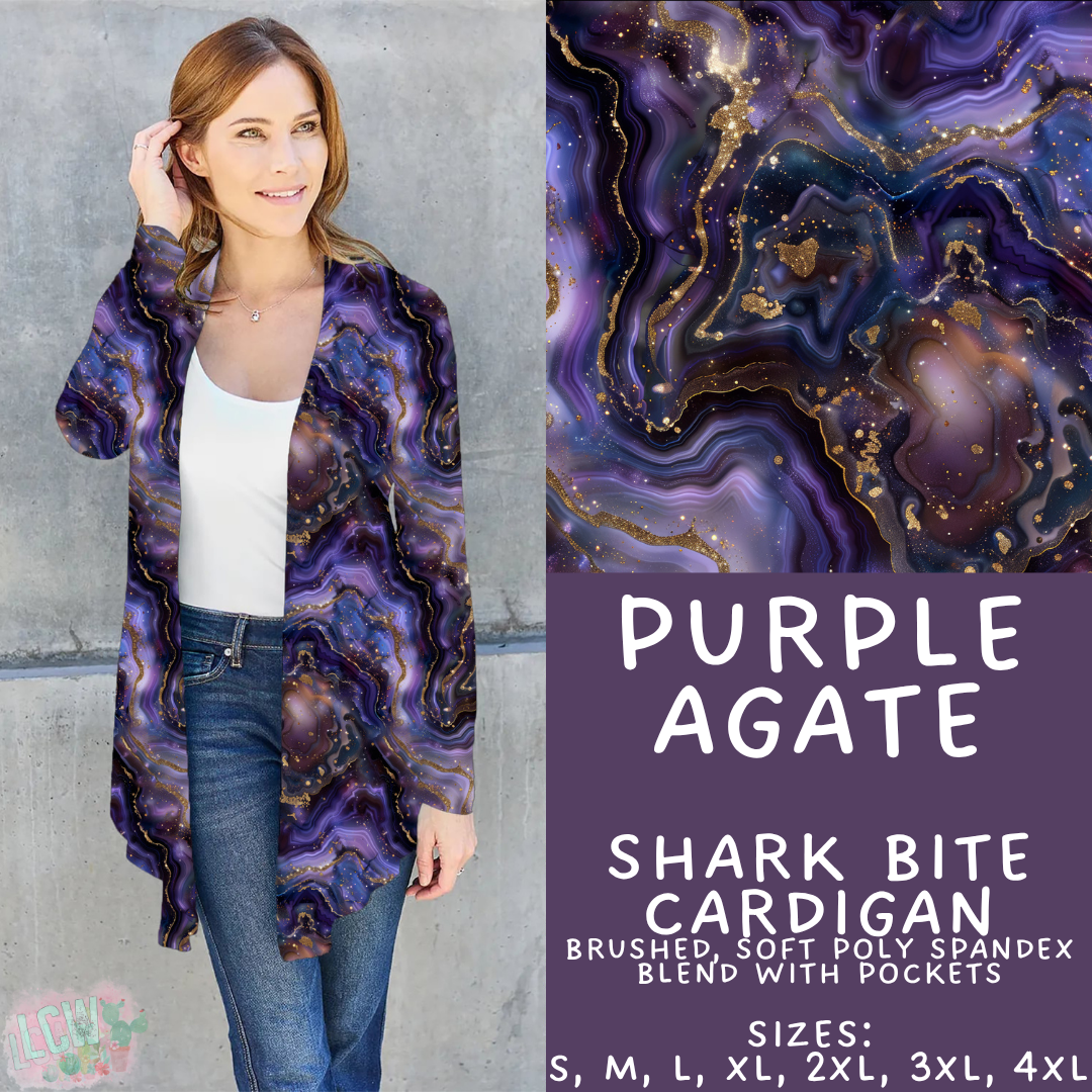 Batch #448 - Agate Collection - Closes 11/17 - ETA early Jan - Purple Agate Cardigan