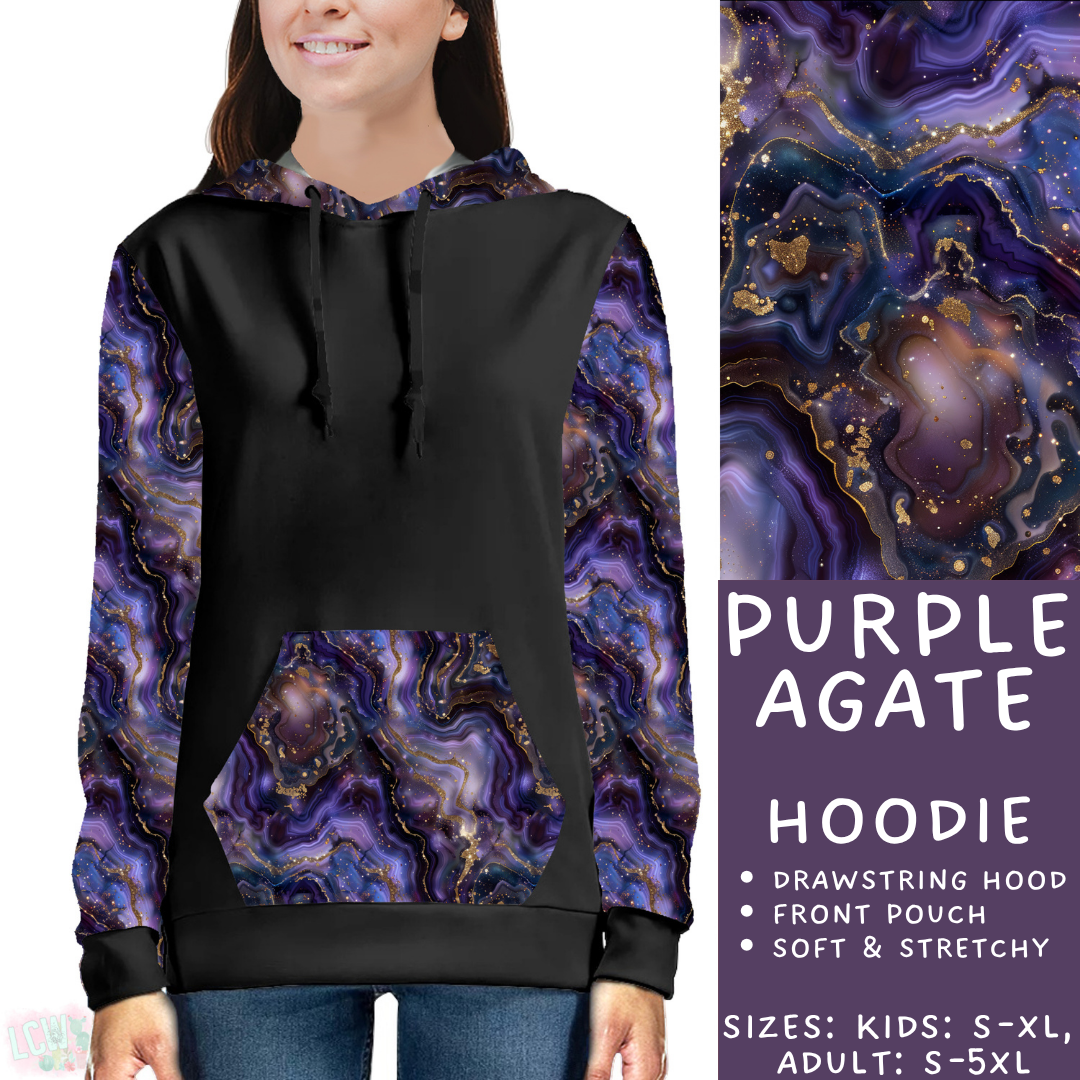 Batch #448 - Agate Collection - Closes 11/17 - ETA early Jan - Purple Agate Hoodie