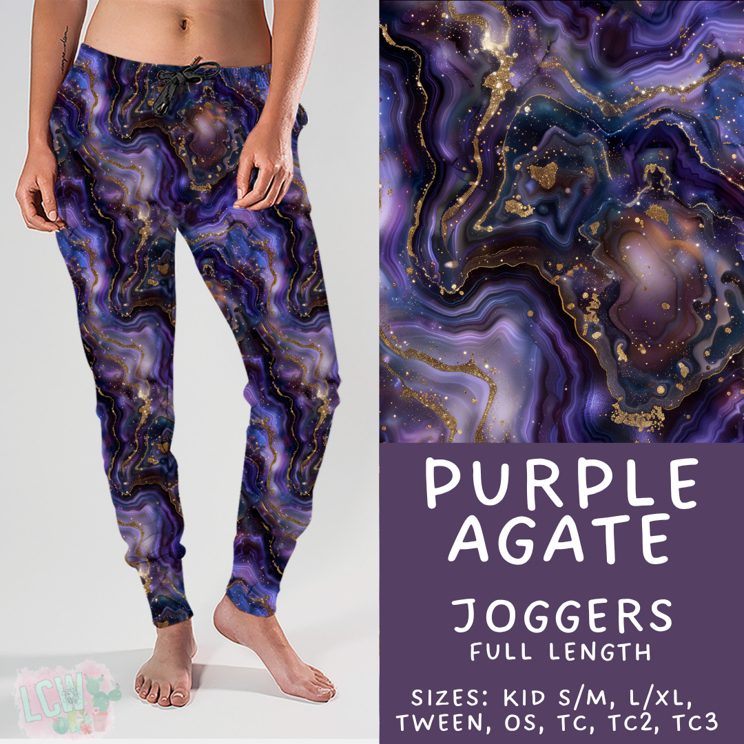 Batch #448 - Agate Collection - Closes 11/17 - ETA early Jan - Purple Agate Joggers