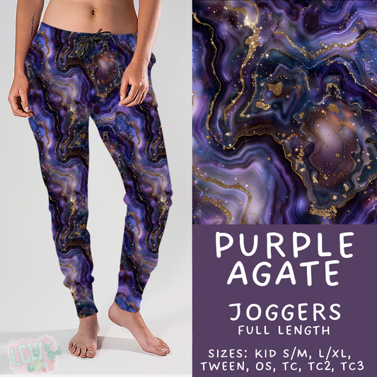 Batch #448 - Agate Collection - Closes 11/17 - ETA early Jan - Purple Agate Joggers