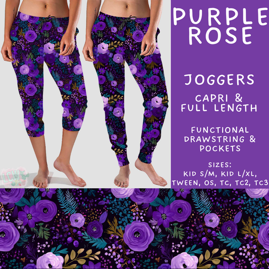 Batch #538 - Fun Run 23 - Closes 6/3 - ETA early August - Purple Rose Full and Capri Length Joggers