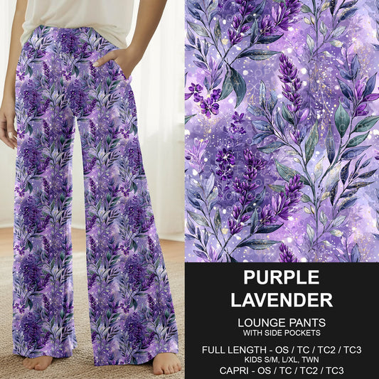 B274 - Preorder Purple Lavender Lounge Pants (Closes 2/22. ETA: late April) - Alonna's Legging Land