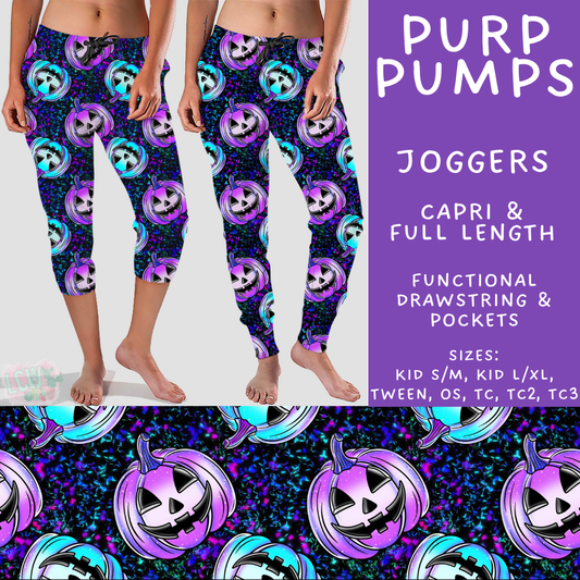 Batch #560 - Halloween 4 - Closes 7/26 - ETA late Sept - Purp Pumps Full and Capri Length Joggers