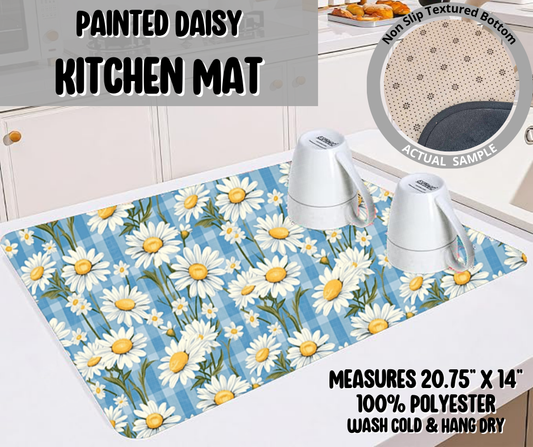 Preorder! Closes 5/22. ETA August. Painted Daisy Kitchen Mat