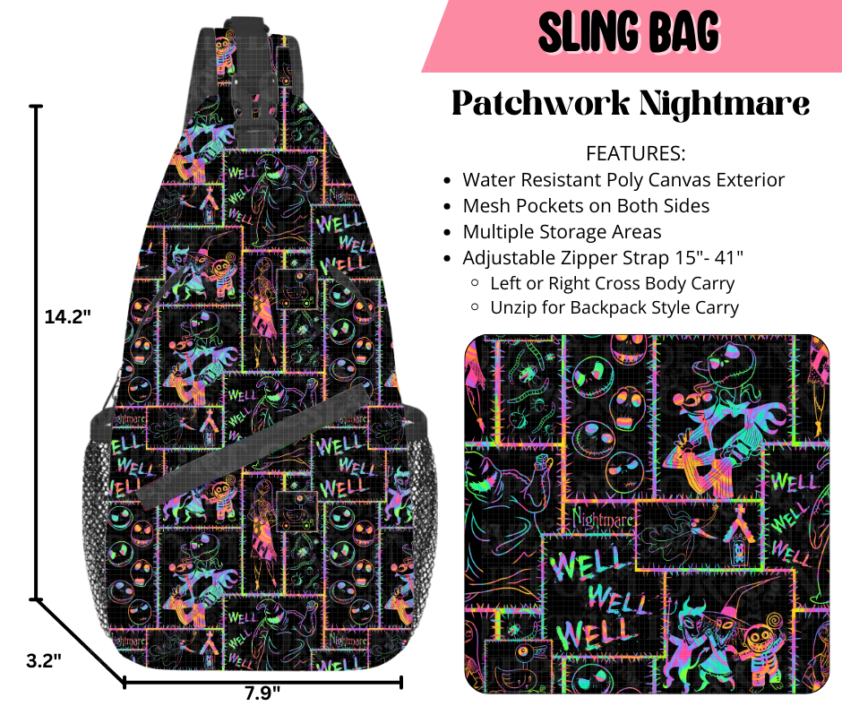 Patchwork Nightmare Sling Bag