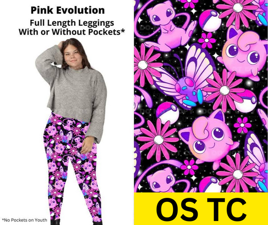 Pink Evolution Full Length Leggings w/ Pockets