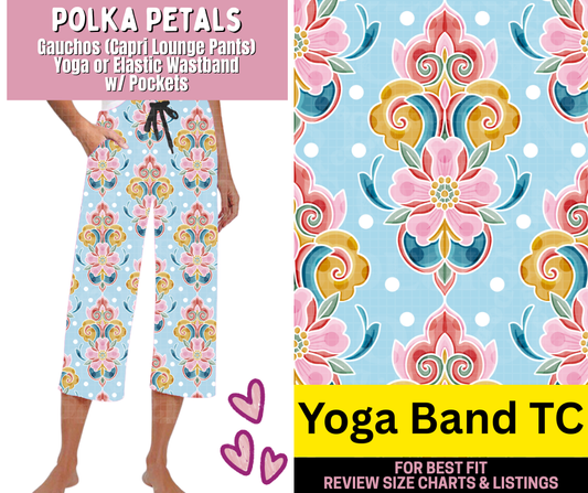 Polka Petals Capri Gauchos