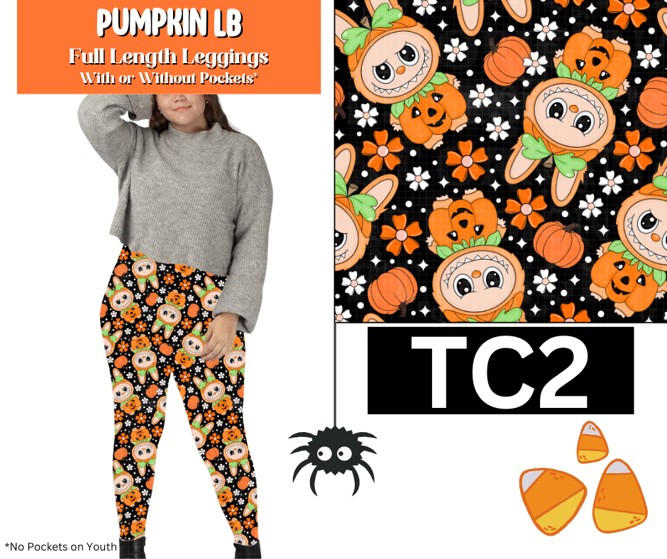 Pumpkin LB Full Length Leggings w/ Pockets