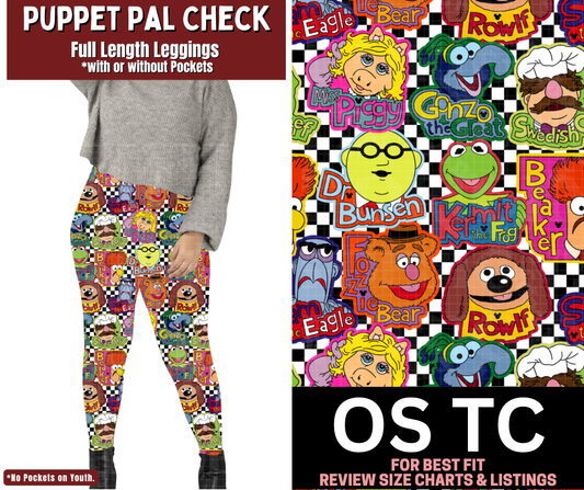 Puppet Pal Check Full Length Leggings w/ Pockets