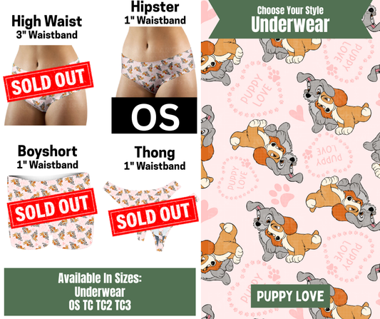 Puppy Love Hipster Underwear