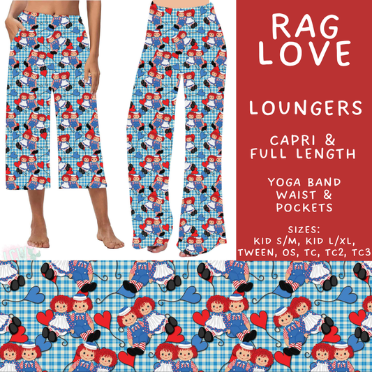 Batch #589 - August Request Run - Closes 9/23 - ETA mid/late Nov - Rag Love Capri and Full Length Loungers