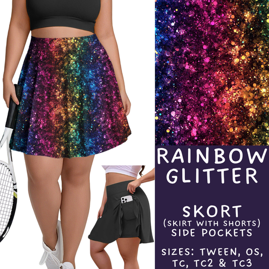 Batch #347 - Fun Run 11 - Closes 5/29 - ETA mid/late July - Rainbow Glitter Skort