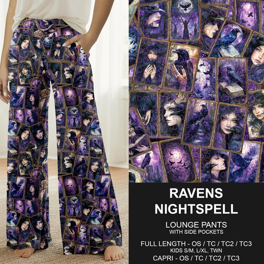 B276 - Preorder Ravens Nightspell Lounge Pants (Closes 3/01. ETA: early May) - Alonna's Legging Land