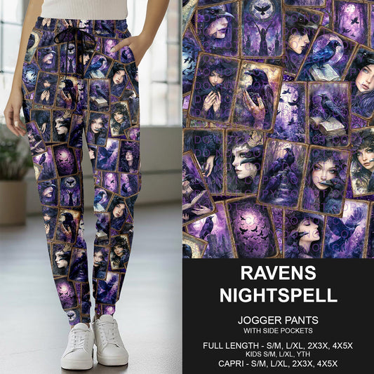 B276 - Preorder Ravens Nightspell Joggers (Closes 3/01. ETA: early May) - Alonna's Legging Land
