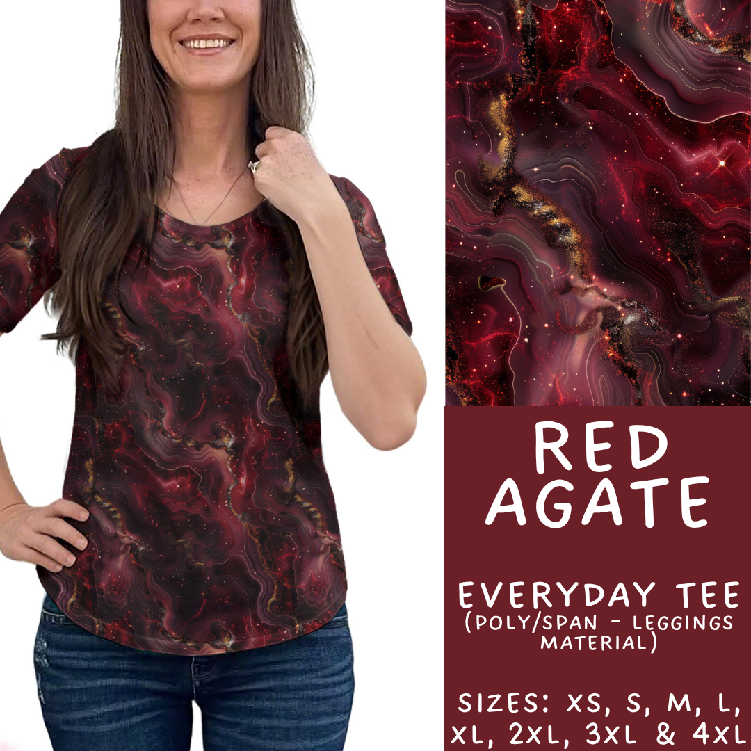 Batch #448 - Agate Collection - Closes 11/17 - ETA early Jan - Red Agate Everyday Tee