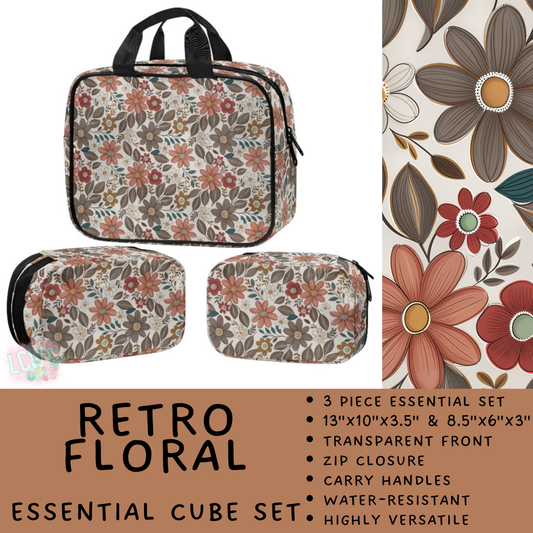 Batch #490 - Essential Cube Sets - Closes 2/13 - ETA mid April - Retro Floral Essential Cube Set - Alonna's Legging Land