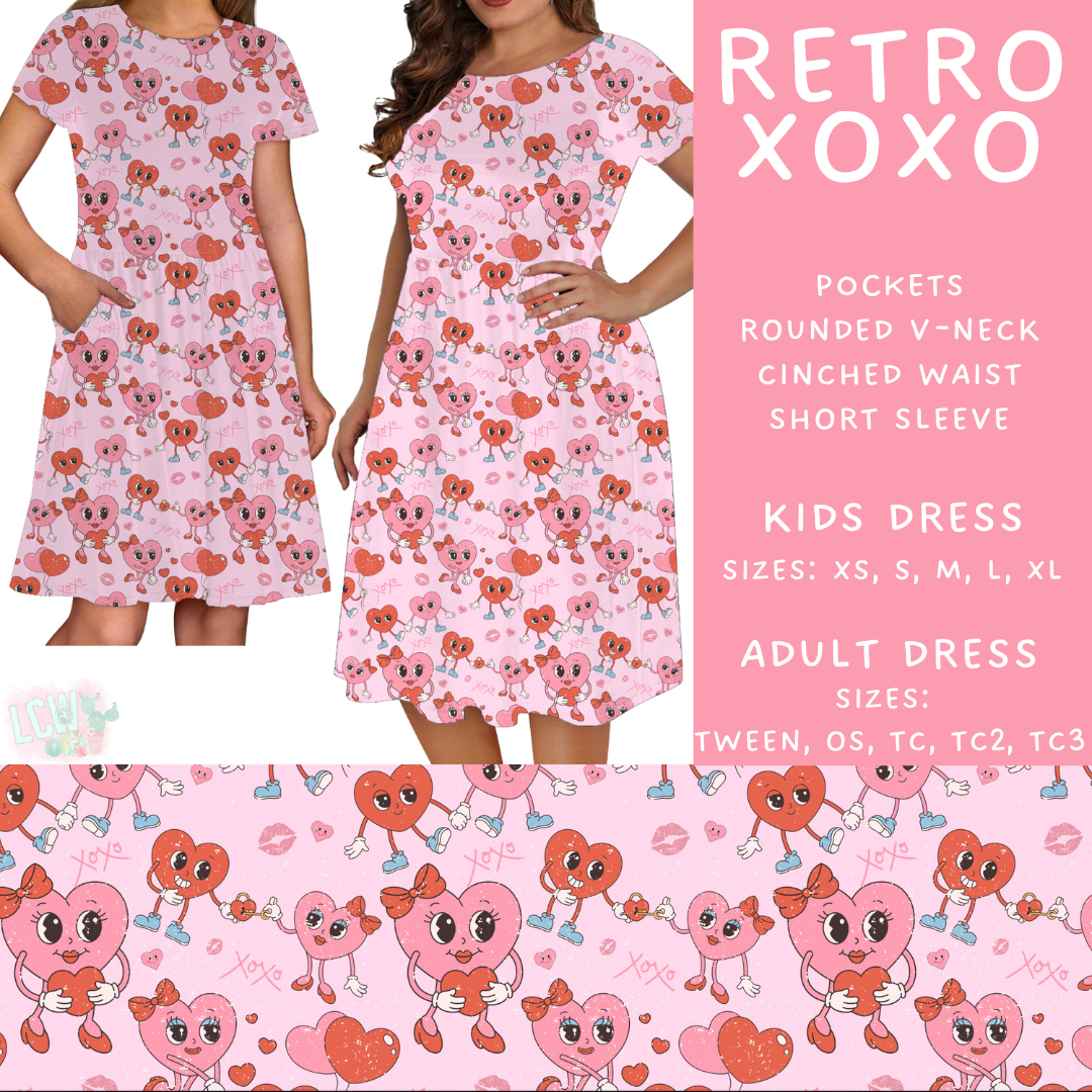 Batch #452 - Mom & Me Love - Closes 11/21 - ETA early Jan - Retro XOXO Womens & Girls Dresses