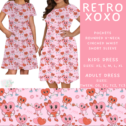 Batch #452 - Mom & Me Love - Closes 11/21 - ETA early Jan - Retro XOXO Womens & Girls Dresses