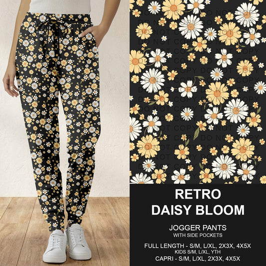 B286 - Preorder Retro Daisy Bloom Joggers (Closes 4/19. ETA: late June)