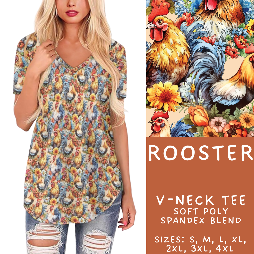 Batch #427 - August Request Run - Closes 10/9 - ETA late Nov - Rooster V-Neck Tee