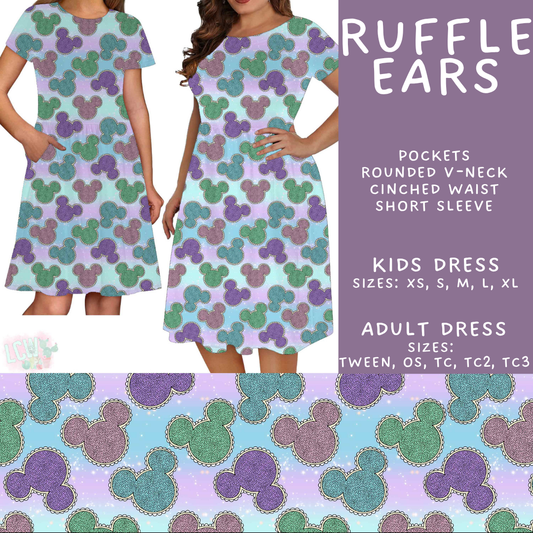 Batch #594 - Magical Faves 25 - Closes 10/5 - ETA early Dec - Ruffle Ears Adult & Kids Dresses