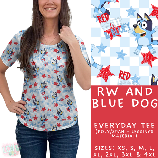 Batch #336 - RWB Characters - Closes 5/7 - ETA mid June - RW and Blue Dog Everyday Tee