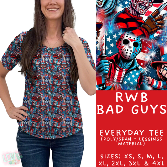 Batch #336 - RWB Characters - Closes 5/7 - ETA mid June - RWB Bad Guys Everyday Tee