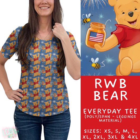 Batch #338 - Magical 4th of July - Closes 5/7 - ETA mid June - RWB Bear Everyday Tee