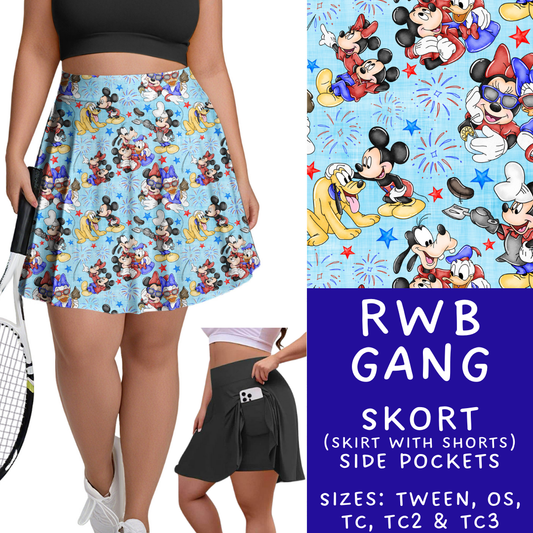 Batch #338 - Magical 4th of July - Closes 5/7 - ETA mid June - RWB Gang Skort