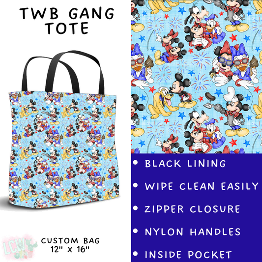 Batch #338 - Magical 4th of July - Closes 5/7 - ETA mid June - RWB Gang Tote