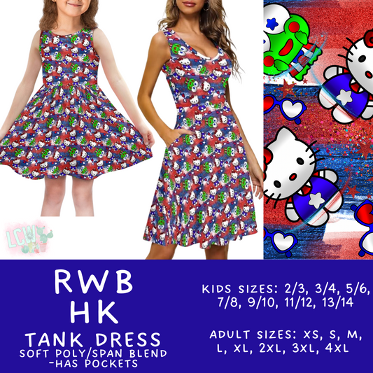 Batch #336 - RWB Characters - Closes 5/7 - ETA mid June - RWB HK Women's & Girl's Tank Dress