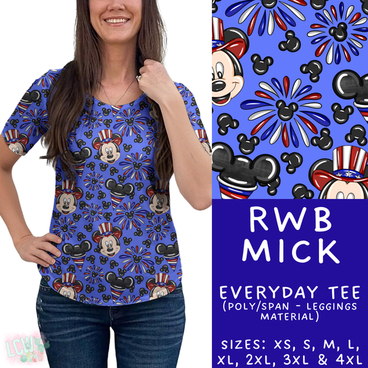 Batch #338 - Magical 4th of July - Closes 5/7 - ETA mid June - RWB Mick Everyday Tee