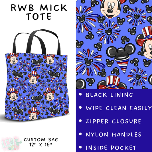 Batch #338 - Magical 4th of July - Closes 5/7 - ETA mid June - RWB Mick Tote