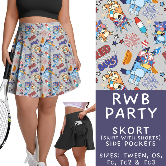 Batch #336 - RWB Characters - Closes 5/7 - ETA mid June - RWB Party Skort