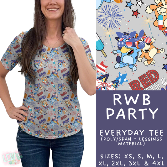 Batch #336 - RWB Characters - Closes 5/7 - ETA mid June - RWB Party Everyday Tee